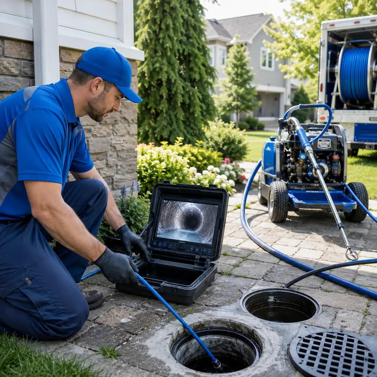 Outdoor drain cleaning professionals serving Holden, LA