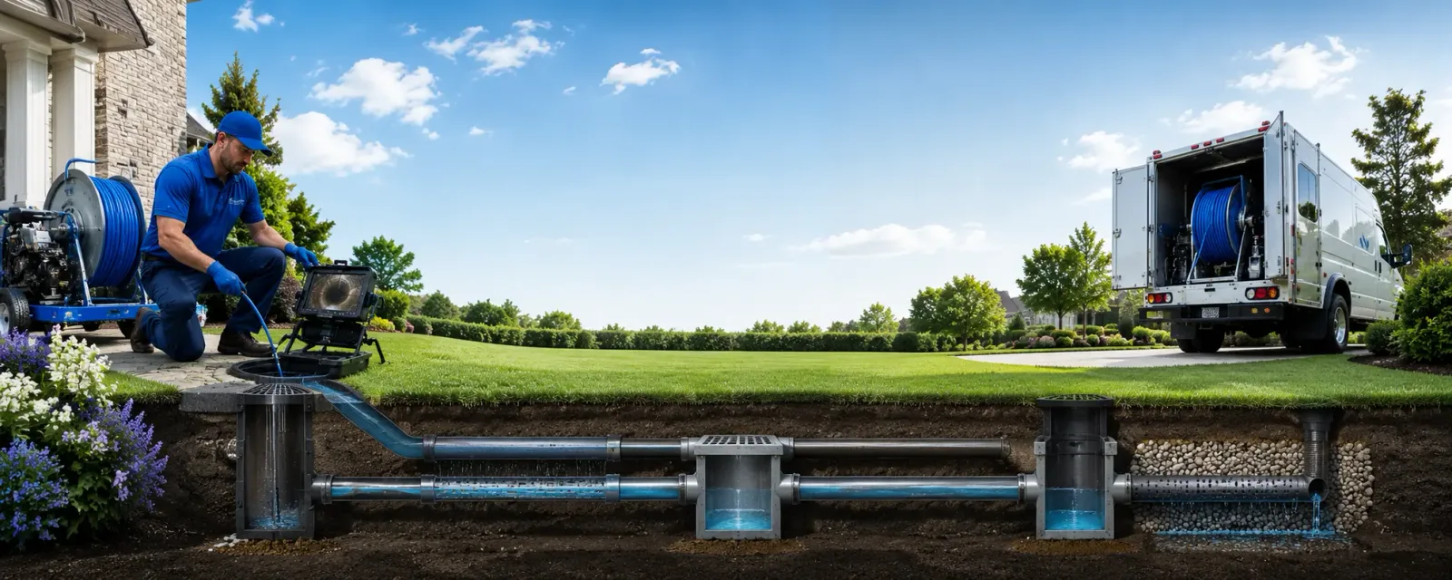 Outdoor drain cleaning information for Holden, LA